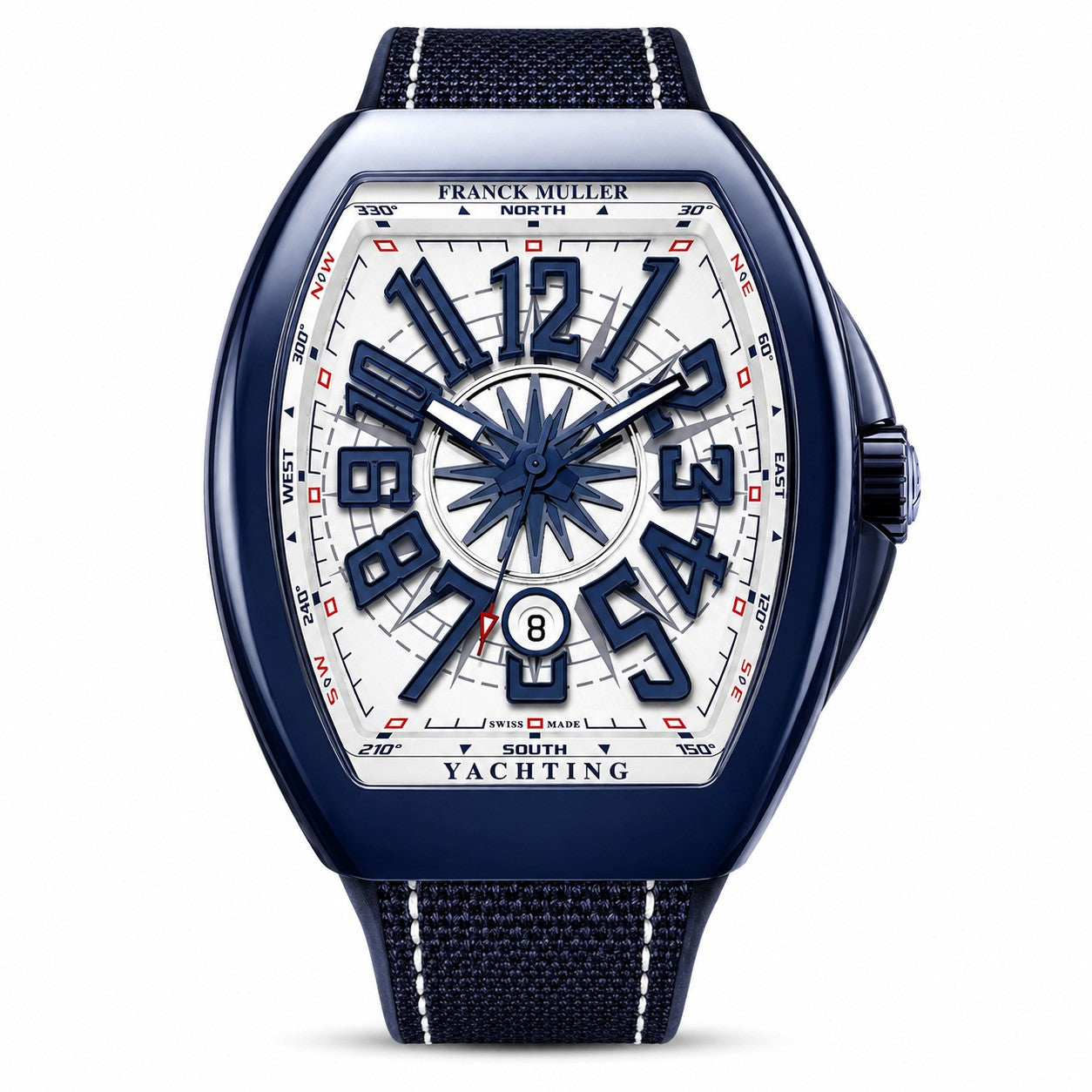 FRANCK MULLER Vanguard Yachting, Nautical Compass-inspired White dial