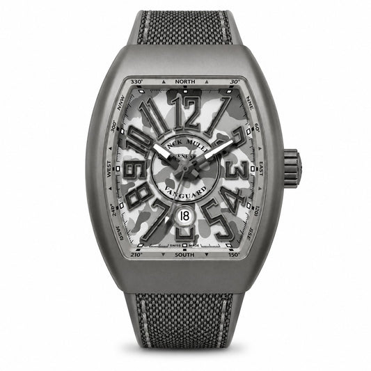 FRANCK MULLER Vanguard Camouflage, Titanium Grey Dial