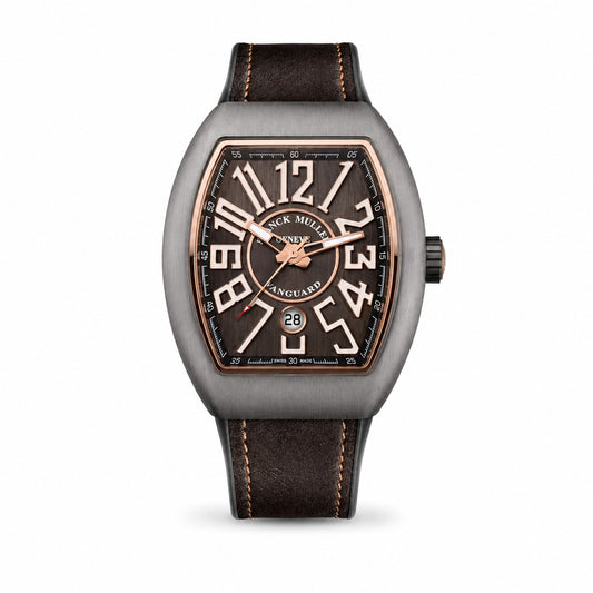 FRANCK MULLER Vanguard, Titanium, Brown dial