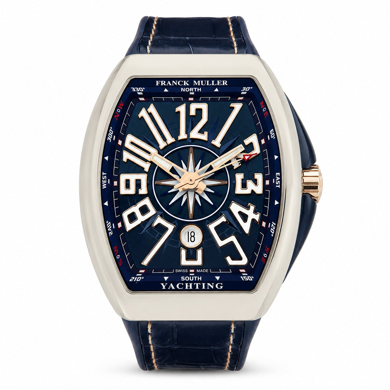 FRANCK MULLER Vanguard Yachting, Stainless Steel, Marine-inspired Deep Blue dial