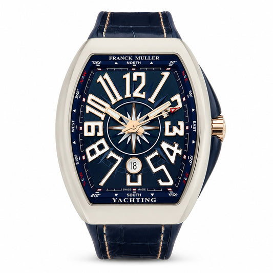 FRANCK MULLER Vanguard Yachting, Stainless Steel, Marine-inspired Deep Blue dial