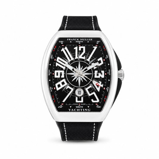 FRANCK MULLER Vanguard Yachting, Stainless steel, Black dial