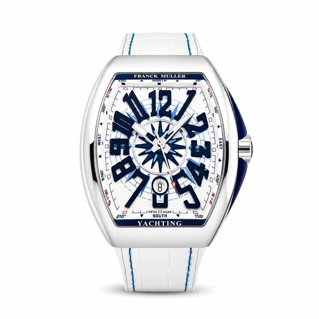 FRANCK MULLER Vanguard Yachting, Marine-inspired White dial