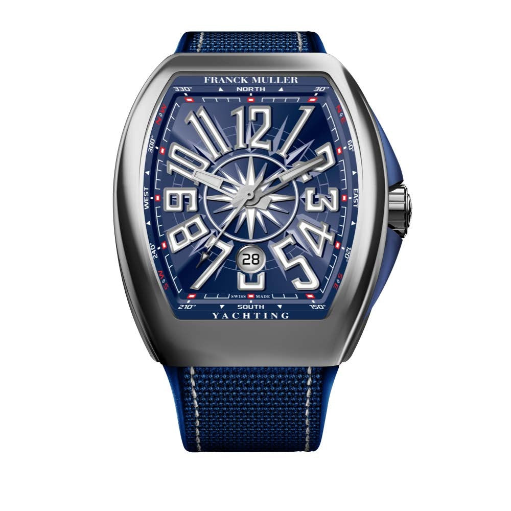 FRANCK MULLER Vanguard Yachting, Nautical Compass-inspired Blue dial