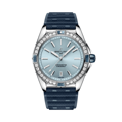 BREITLING Super Chronomat Automatic 38mm Blue dial, Rubber strap - Classic Kaf