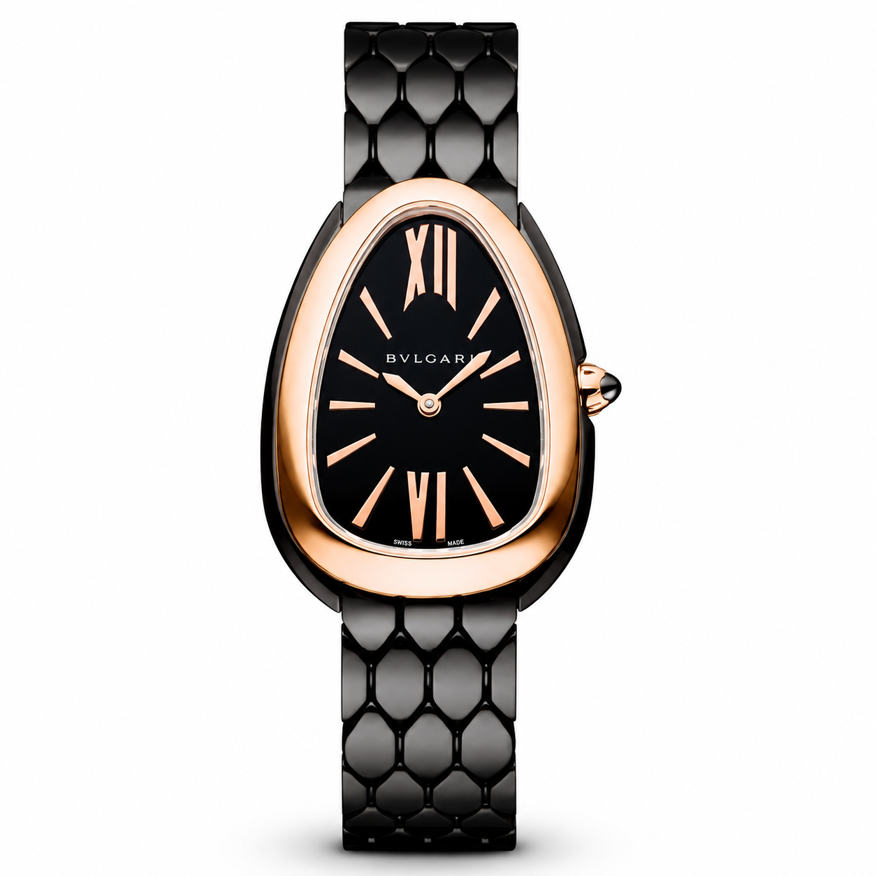 BVLGARI Serpenti Seduttori Quartz Watch, Black Dial