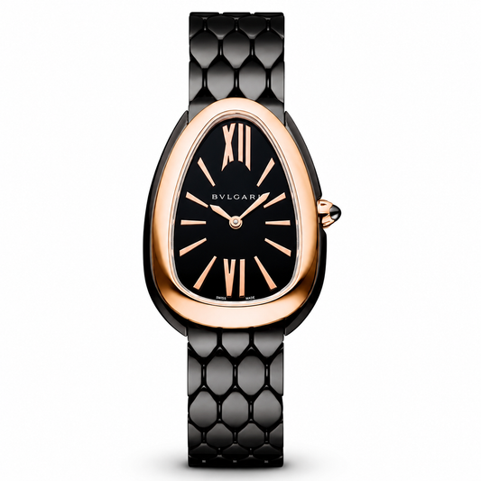 BVLGARI Serpenti Seduttori Quartz Watch, Black Dial