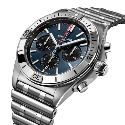 BREITLING Chronomat B01 42mm Stainless Steel,  Blue dial
