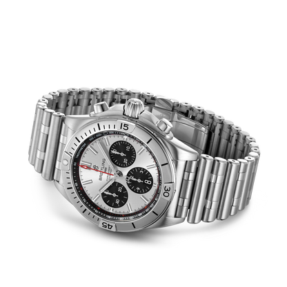 BREITLING Chronomat B01 42mm Stainless Steel, Silver dial