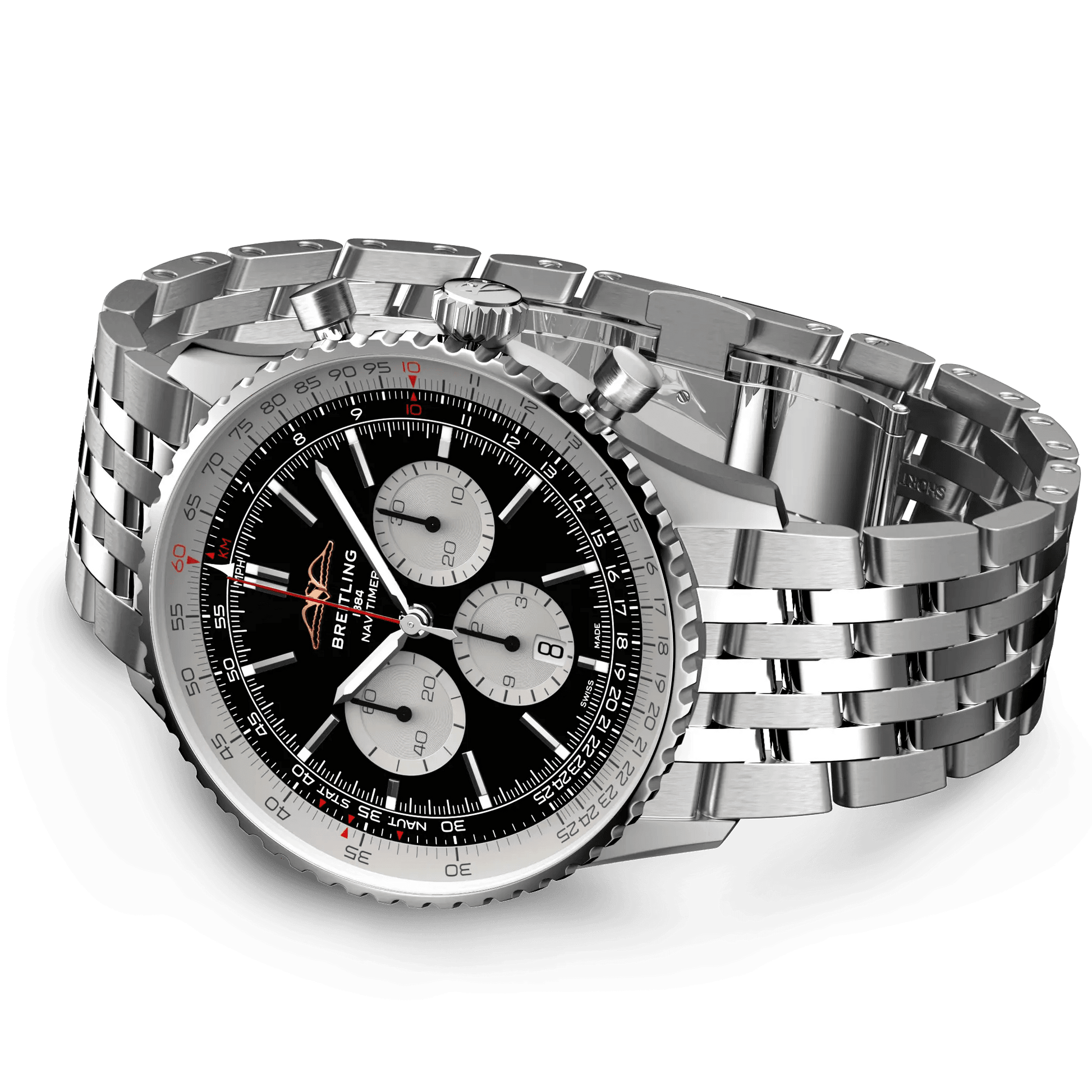 BREITLING Navitimer B01 Chronograph 46mm Stainless Steel, Black dial - Classic Kaf