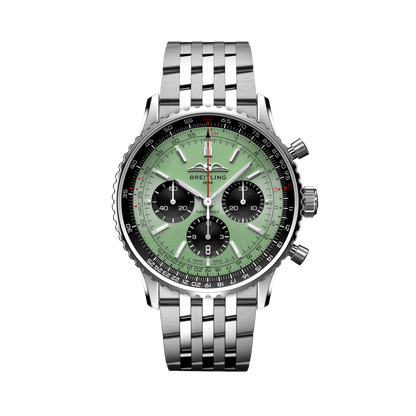 BREITLING Navitimer B01 Chronograph 43mm Stainless Steel, Green dial - Classic Kaf