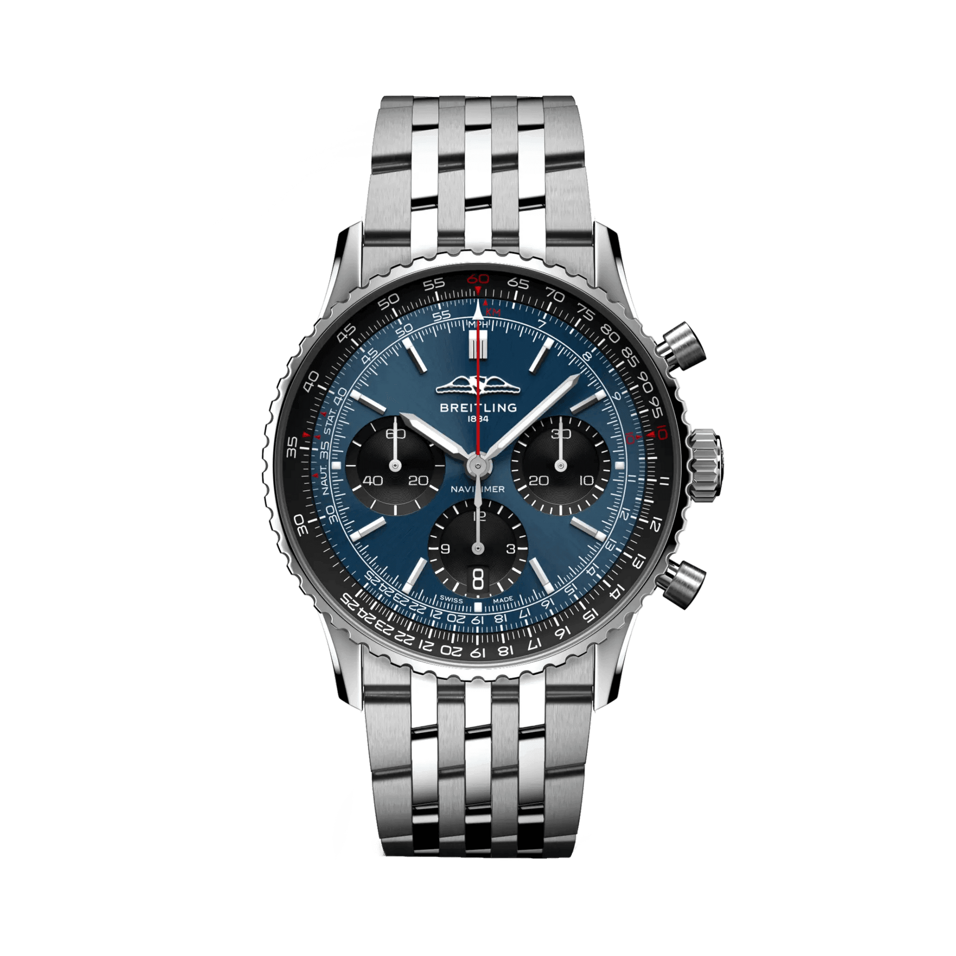 BREITLING Navitimer B01 Chronograph 41mm Stainless Steel, Blue dial - Classic Kaf