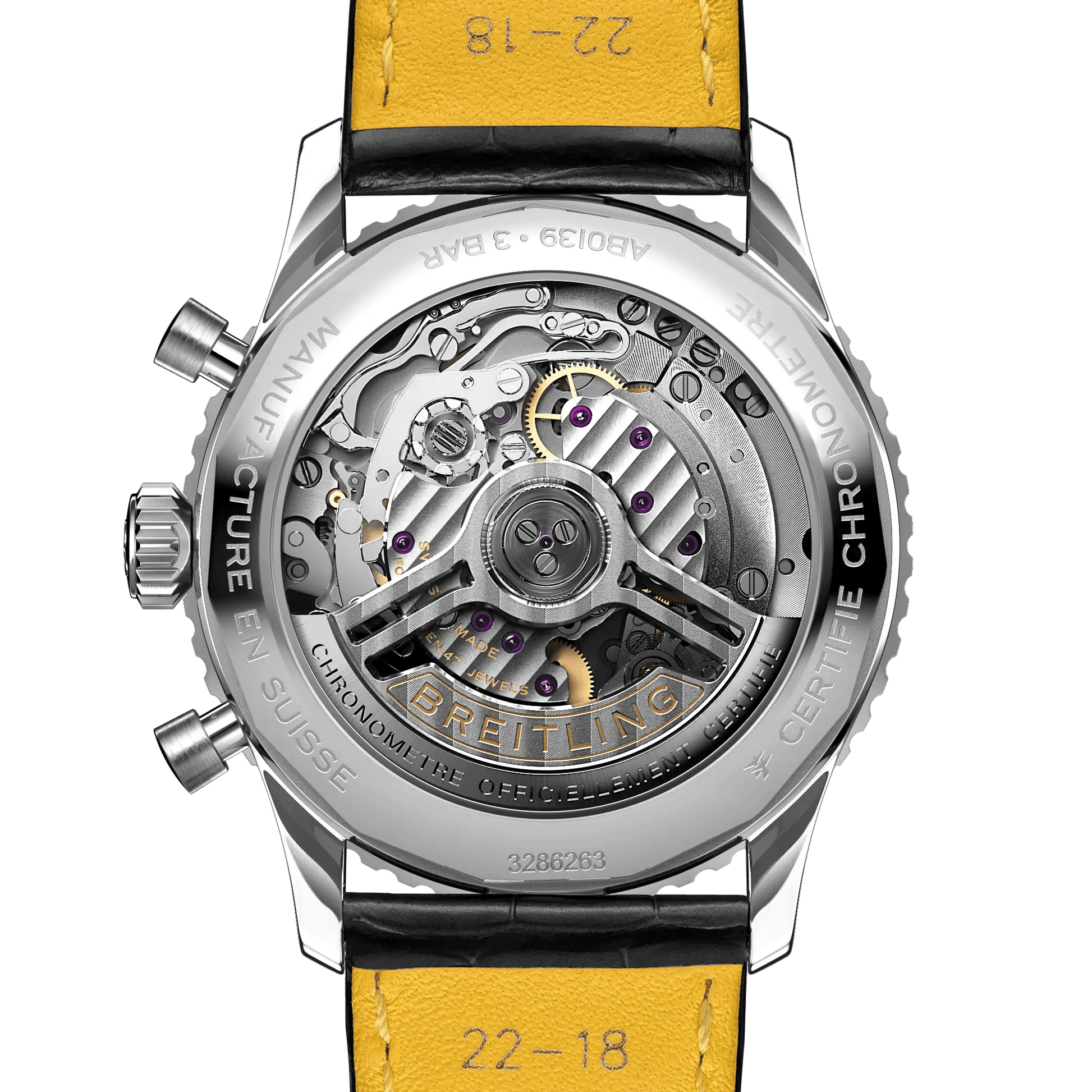 BREITLING Navitimer B01 Chronograph 41mm, Stainless Steel case, Leather strap, Blue dial - Classic Kaf