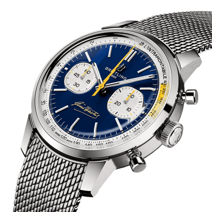 BREITLING Top Time B01 Gino Bartali, 41mm Stainless Steel, Blue dial - Classic Kaf
