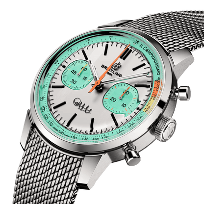 BREITLING Top Time B01 Fausto Coppi, 41mm Stainless Steel, White dial - Classic Kaf