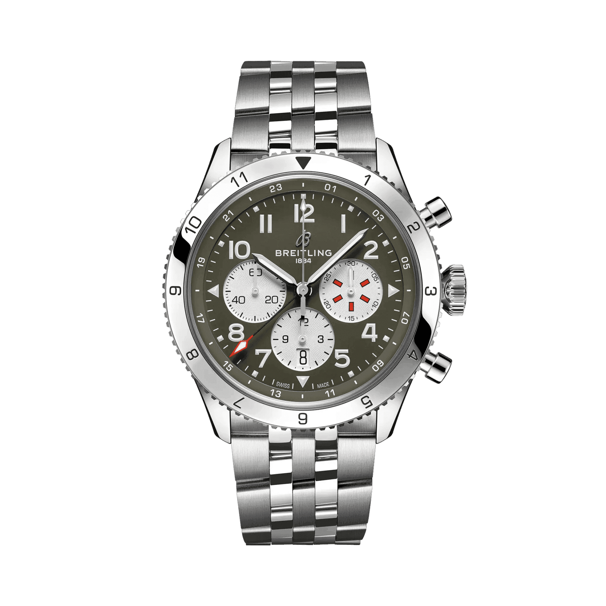 BREITLING Super AVI B04 Chronograph GMT 46 Curtiss Warhawk - Classic Kaf