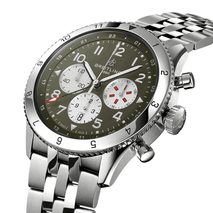 BREITLING Super AVI B04 Chronograph GMT 46 Curtiss Warhawk - Classic Kaf