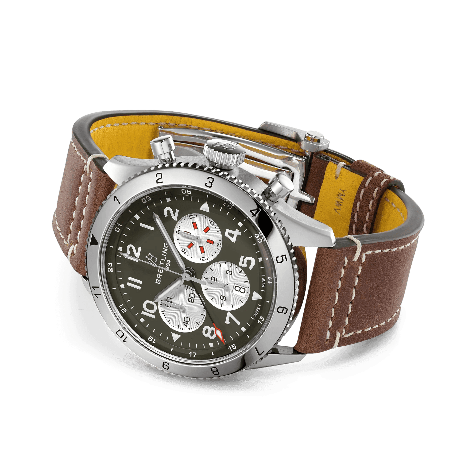 BREITLING Super AVI B04 Chronograph GMT 46 Curtiss Warhawk - Classic Kaf