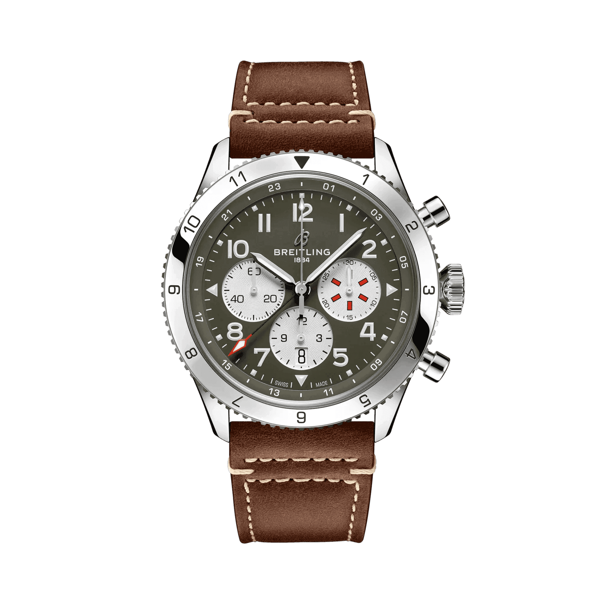 BREITLING Super AVI B04 Chronograph GMT 46 Curtiss Warhawk - Classic Kaf