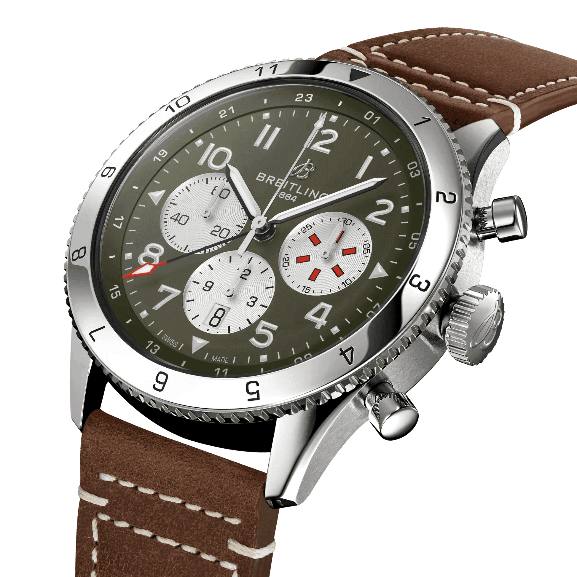 BREITLING Super AVI B04 Chronograph GMT 46 Curtiss Warhawk - Classic Kaf