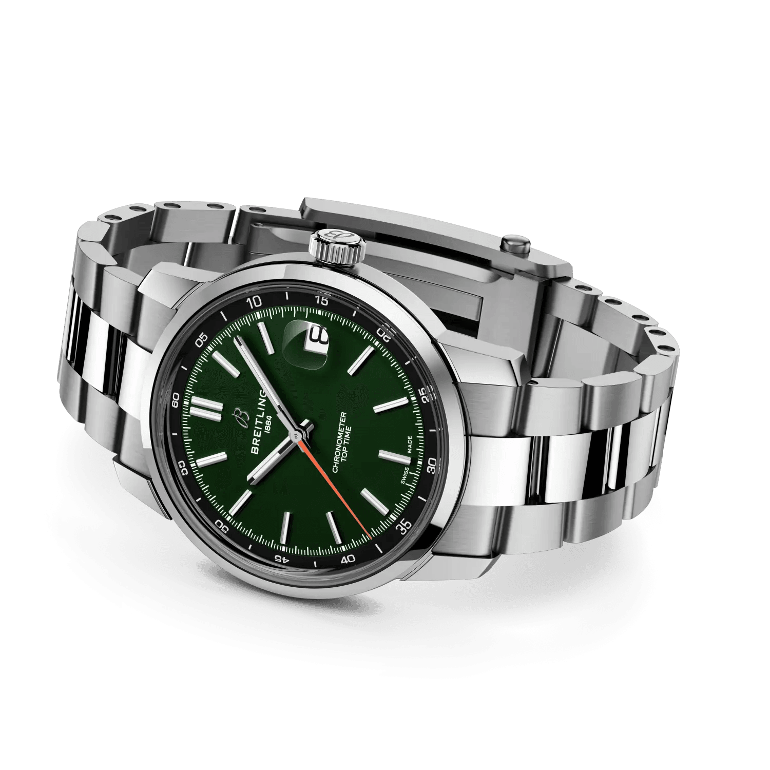 BREITLING Top Time B31, Stainless Steel case & strap, Green dial