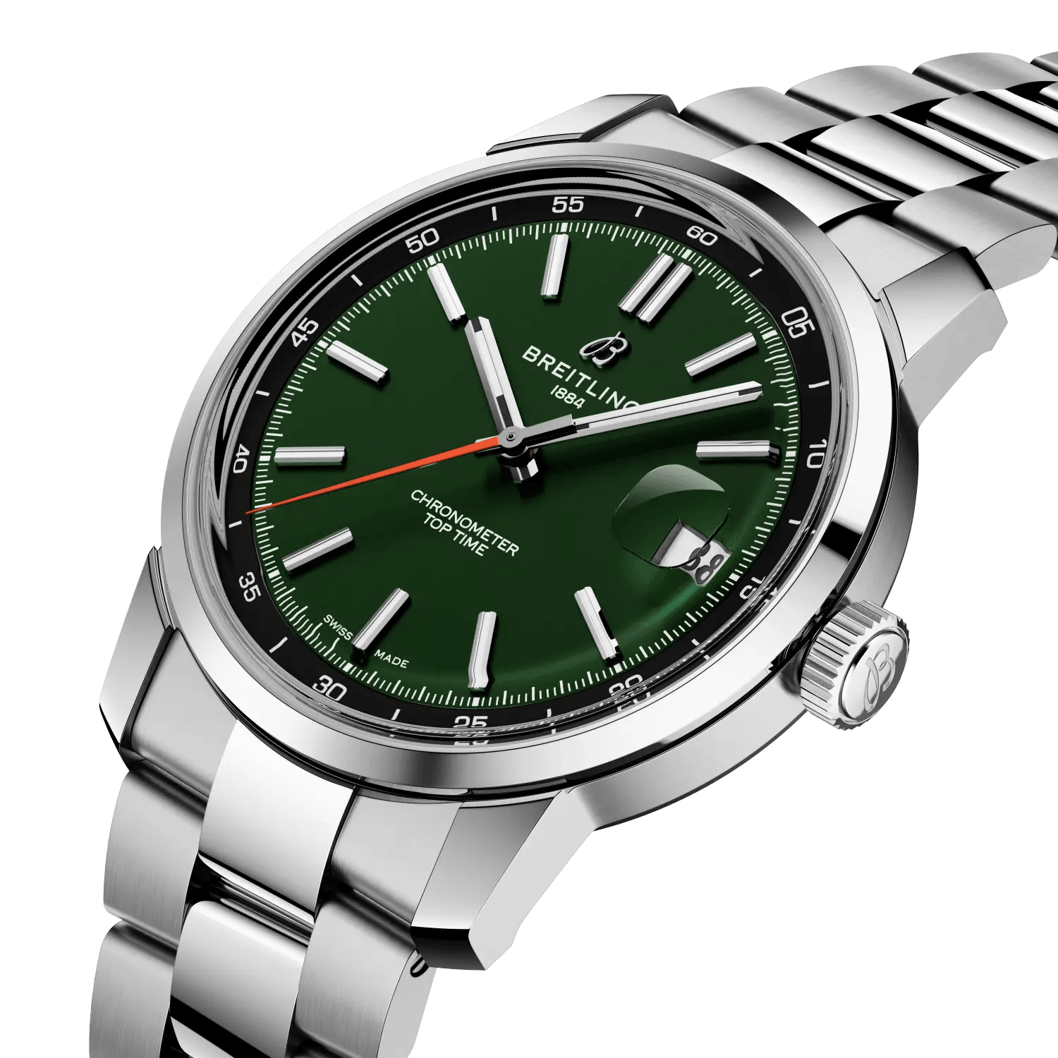 BREITLING Top Time B31, Stainless Steel case & strap, Green dial