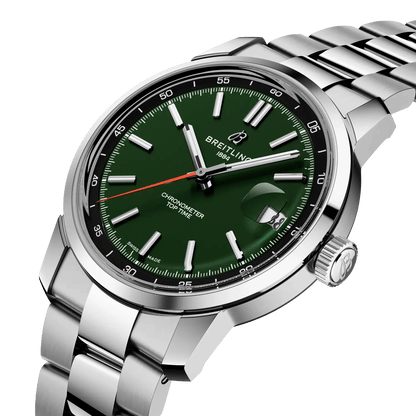 BREITLING Top Time B31, Stainless Steel case & strap, Green dial