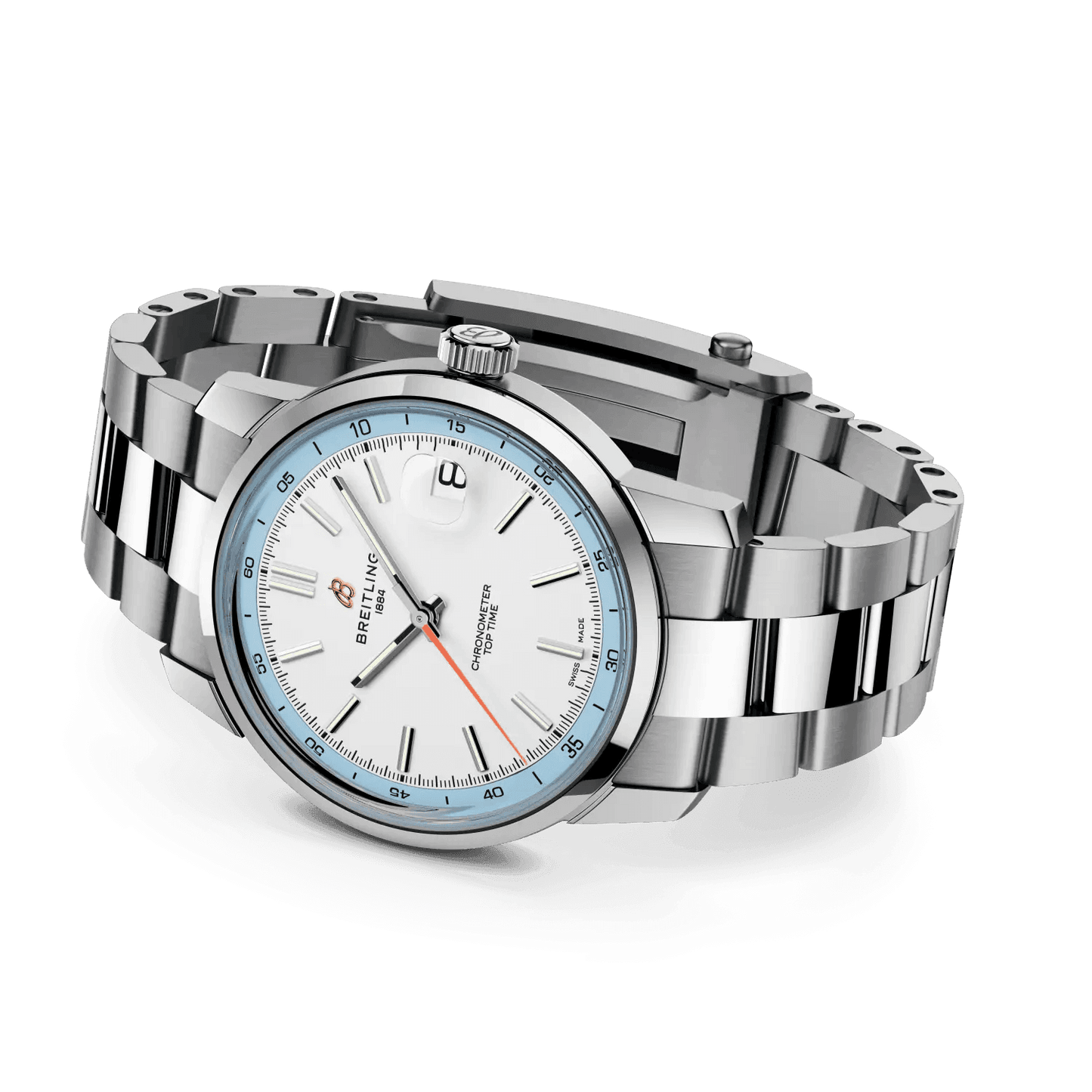 BREITLING Top Time B31, 38mm Stainless Steel, White dial - Classic Kaf