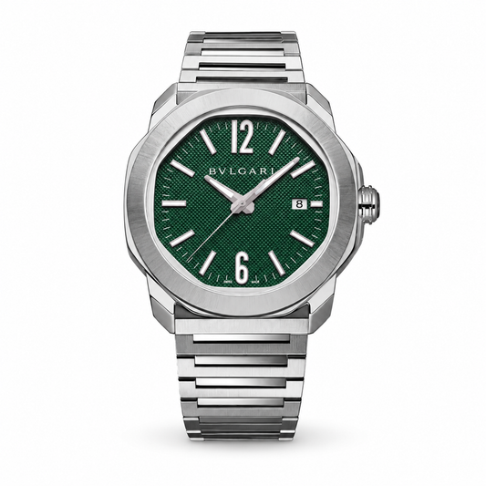 BVLGARI Octo Roma Automatic Watch, Green Dial