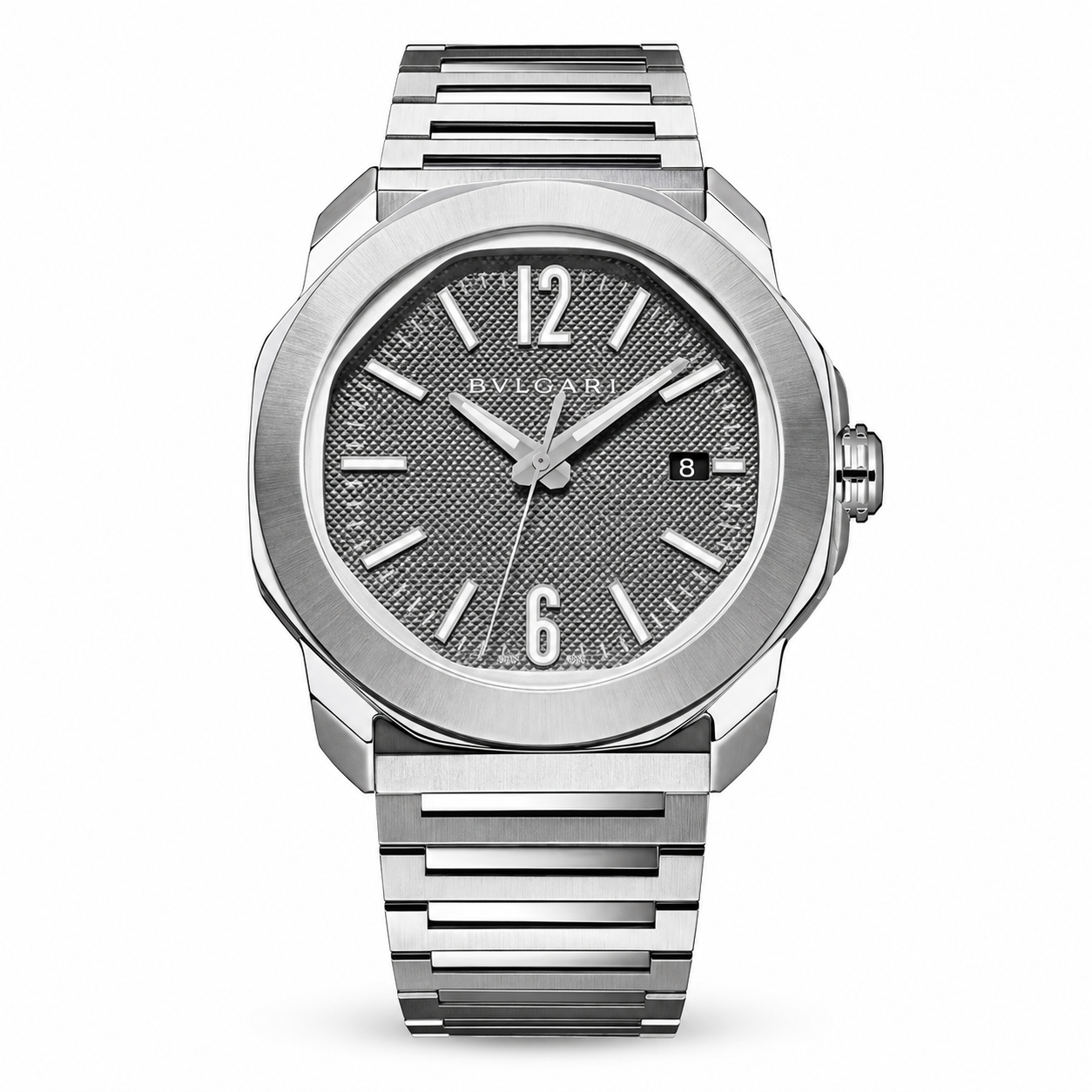 BVLGARI Octo Roma Automatic Watch, Grey Dial
