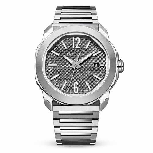 BVLGARI Octo Roma Automatic Watch, Grey Dial