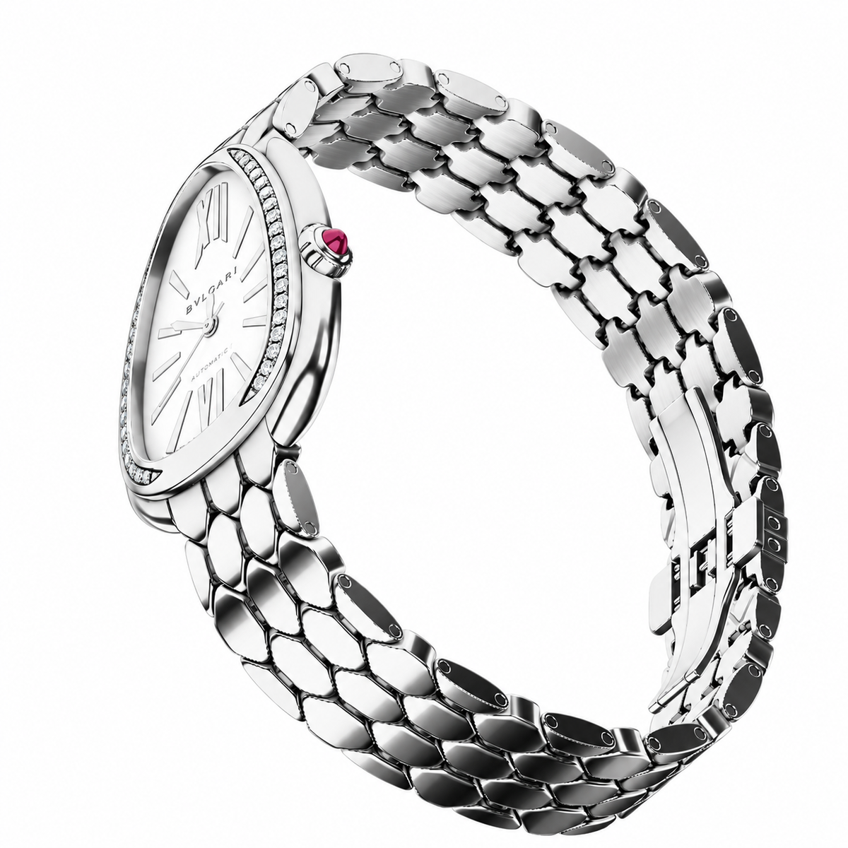 BVLGARI Serpenti Seduttori Automatic Watch, Stainless steel