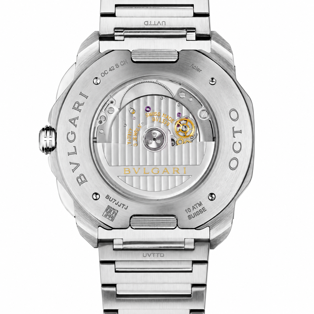 BVLGARI Octo Roma Chronograph Watch, Blue Dial