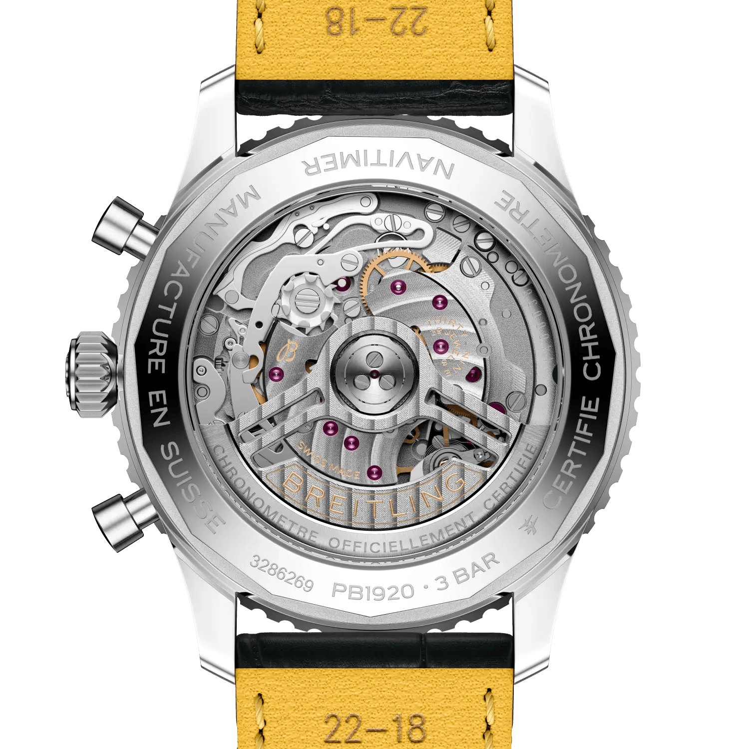 BREITLING Navitimer&nbsp;B19 Chronograph 43 Perpetual Calendar, Stainless steel & Platinum, Blue dial - Classic Kaf