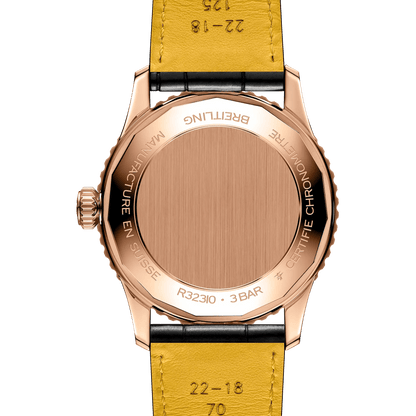 BREITLING Navitimer B01 Chronograph 41mm Red Gold case, Green dial, Leather strap - Classic Kaf